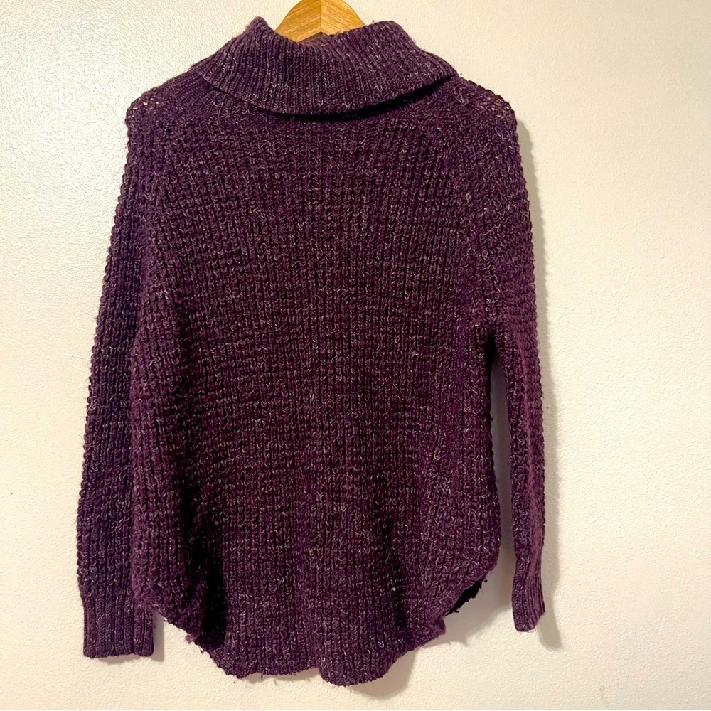 Free People Oversized Cowl Neck Linen Wool Oversized Fall Autumn Sweater XS